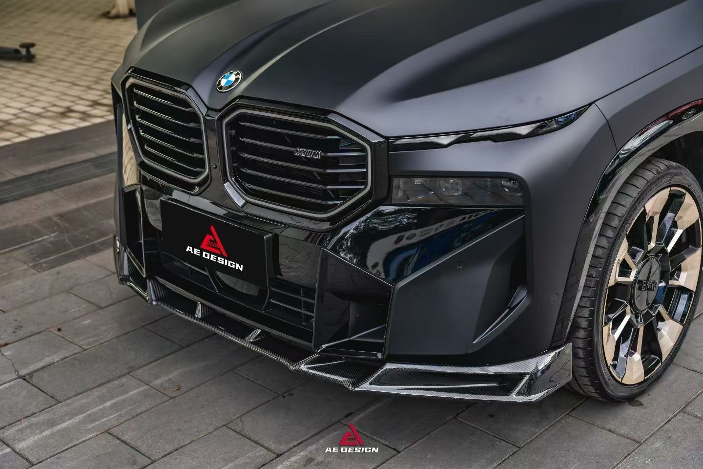 BMW G09 XM Carbon Fiber Front Lip AE Design 2023-2026