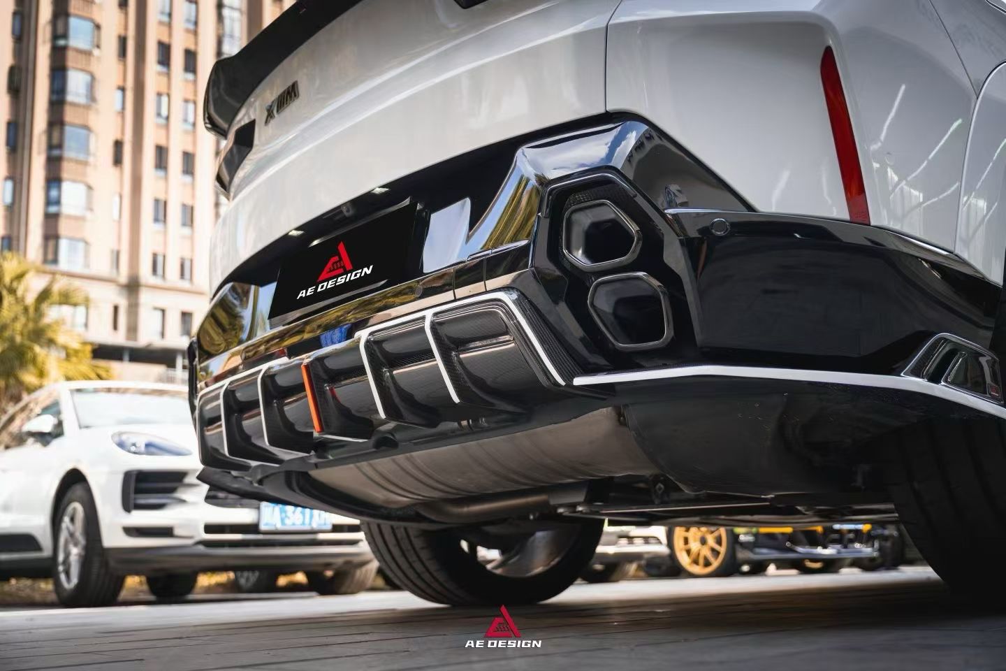 BMW G09 XM Carbon Fiber Rear Diffuser/Canaeds AE Design 2023-2026
