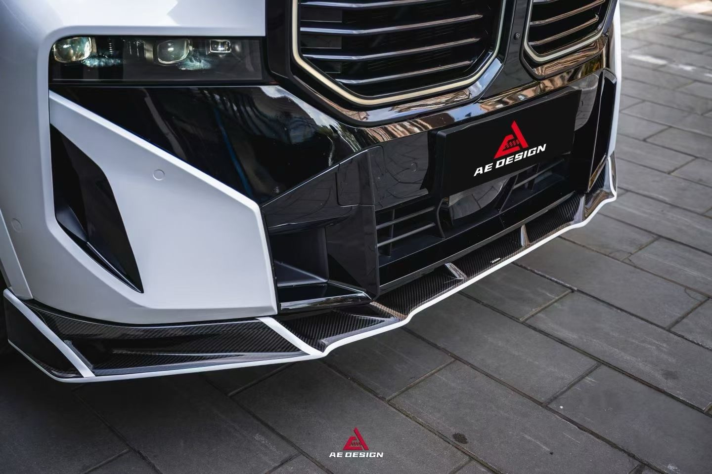 BMW G09 XM Carbon Fiber Front Lip AE Design 2023-2026