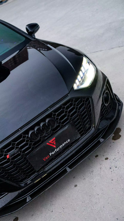 Audi B9.5 RS4 Carbon Fiber Front Lip AE Design 2020-2024 Facelift