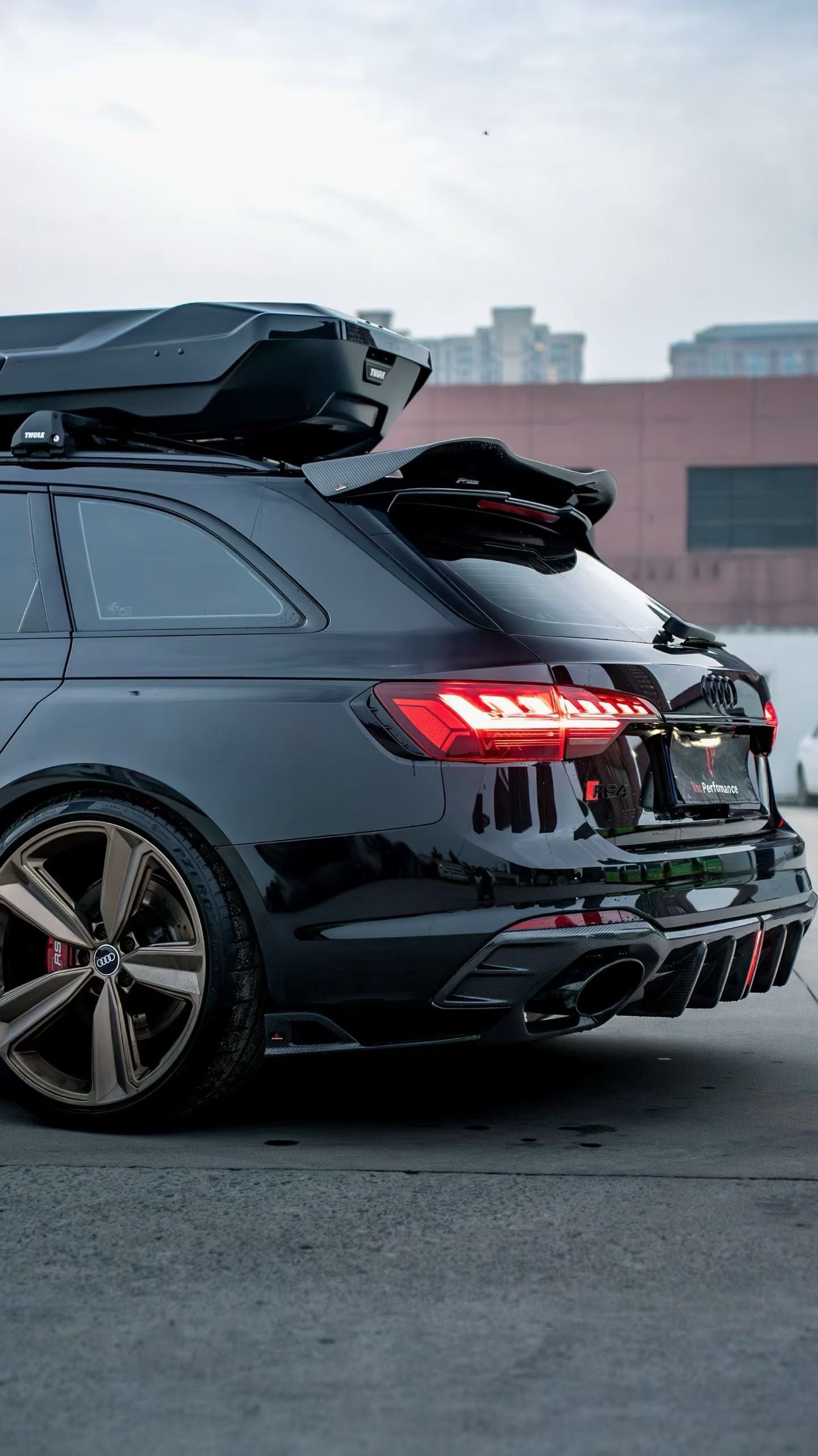 Audi B9.5 RS4 Carbon Fiber Rear Diffuser AE Design 2020-2024 Facelift