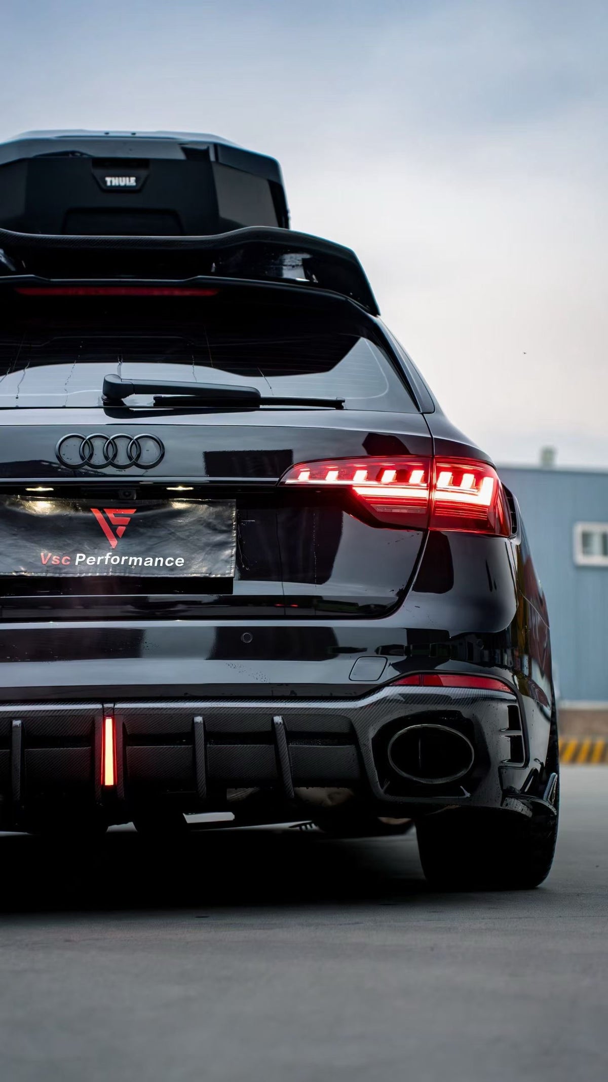 Audi B9.5 RS4 Carbon Fiber Rear Diffuser AE Design 2020-2024 Facelift