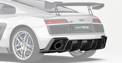 Diffuseur arrière en fibre de carbone Paktechz Design pour Audi R8 (2019-2023) 