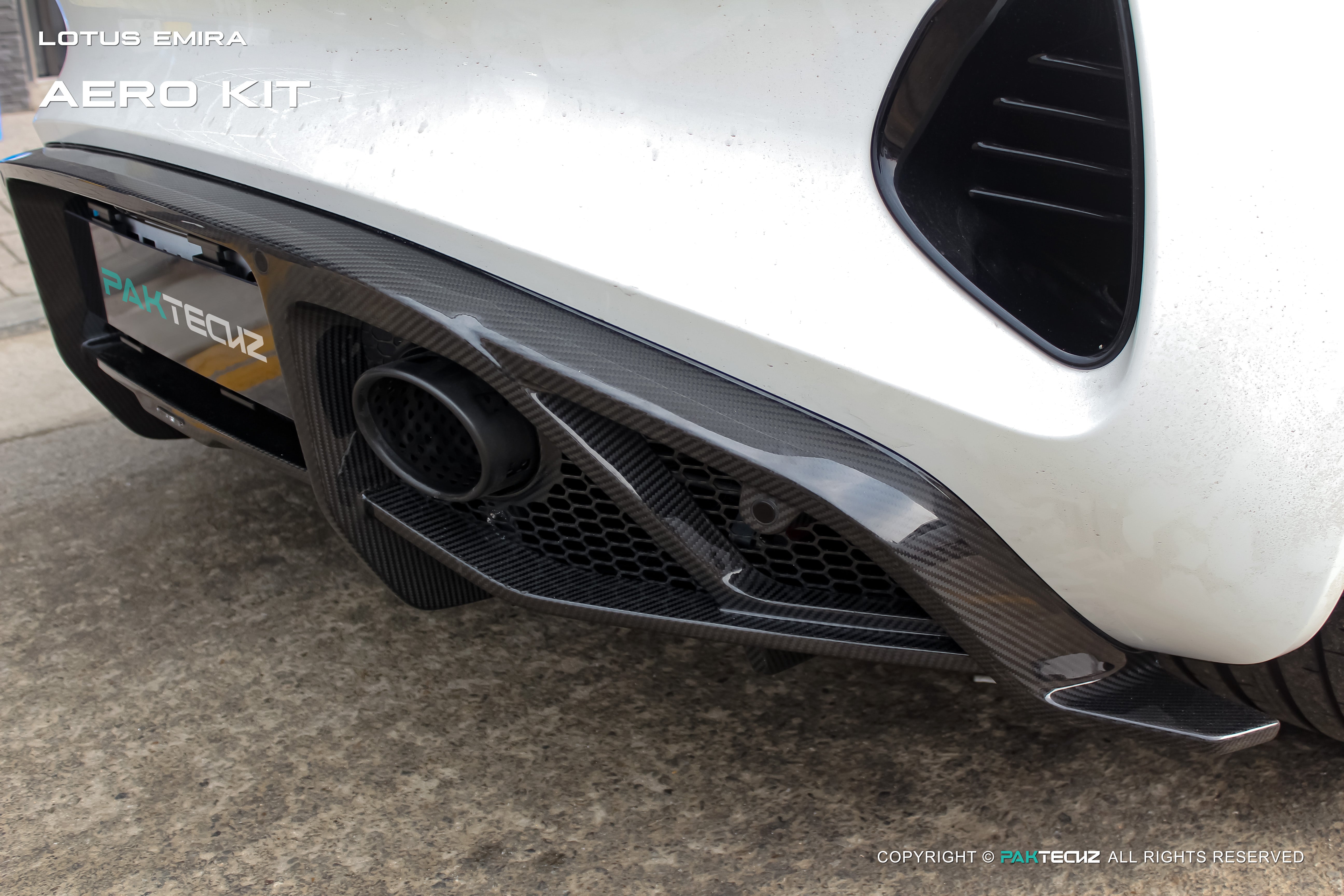 Lotus EMIRA Paktechz Design Carbon Fiber Rear Diffuser 2022+
