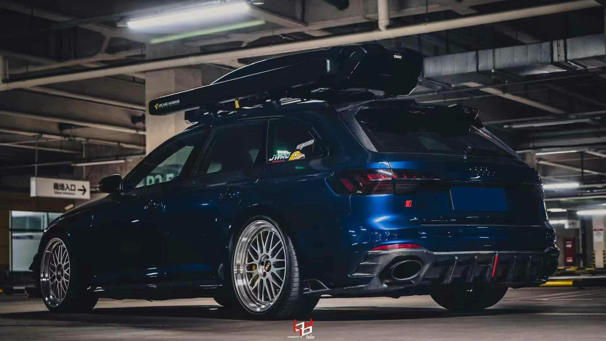 Audi B9.5 RS4 Carbon Fiber Rear Diffuser AE Design 2020-2024 Facelift