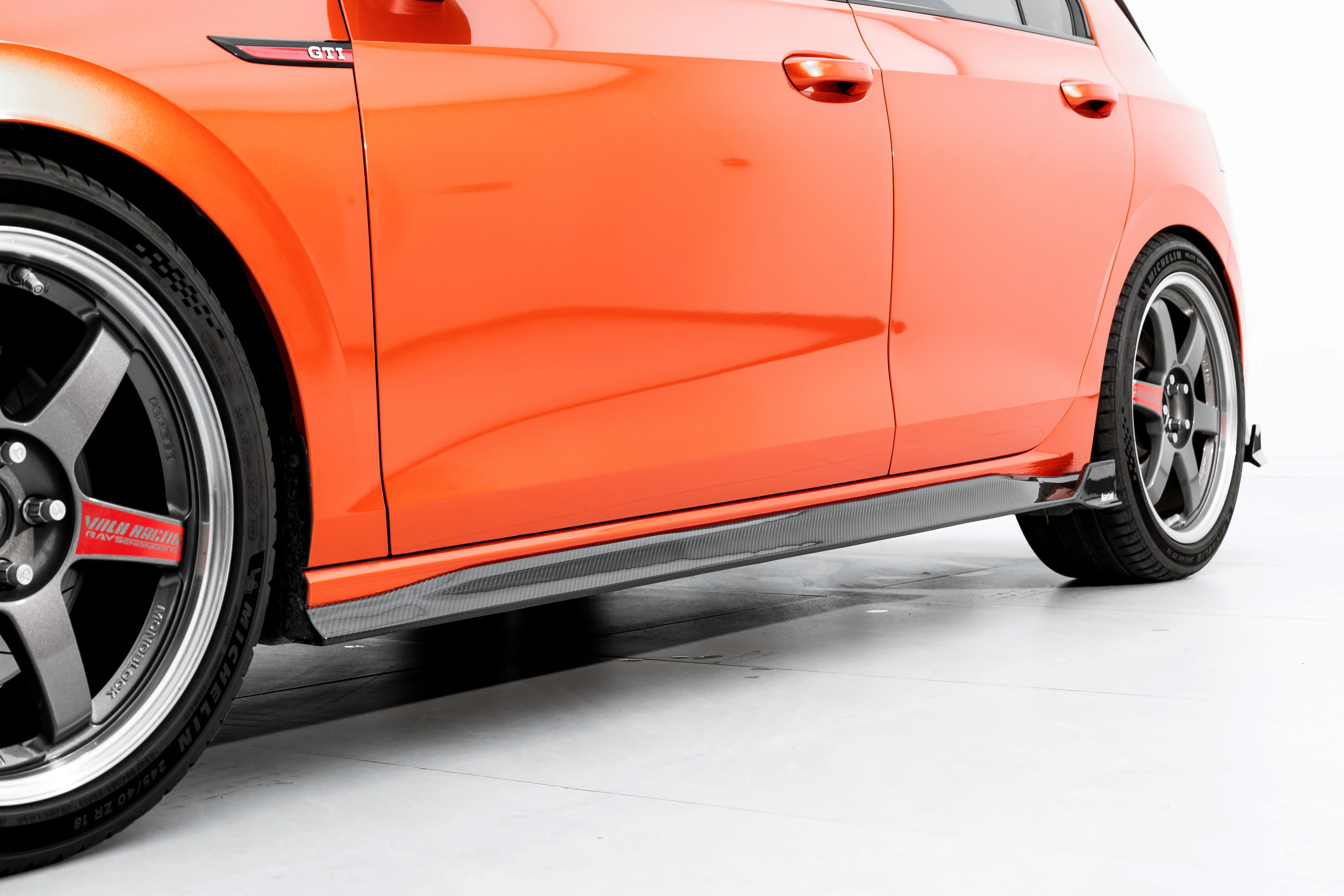Volkswagen MK8/8.5 Carbon Fiber Side Skirts Karbel Design R/GTI Golf 8