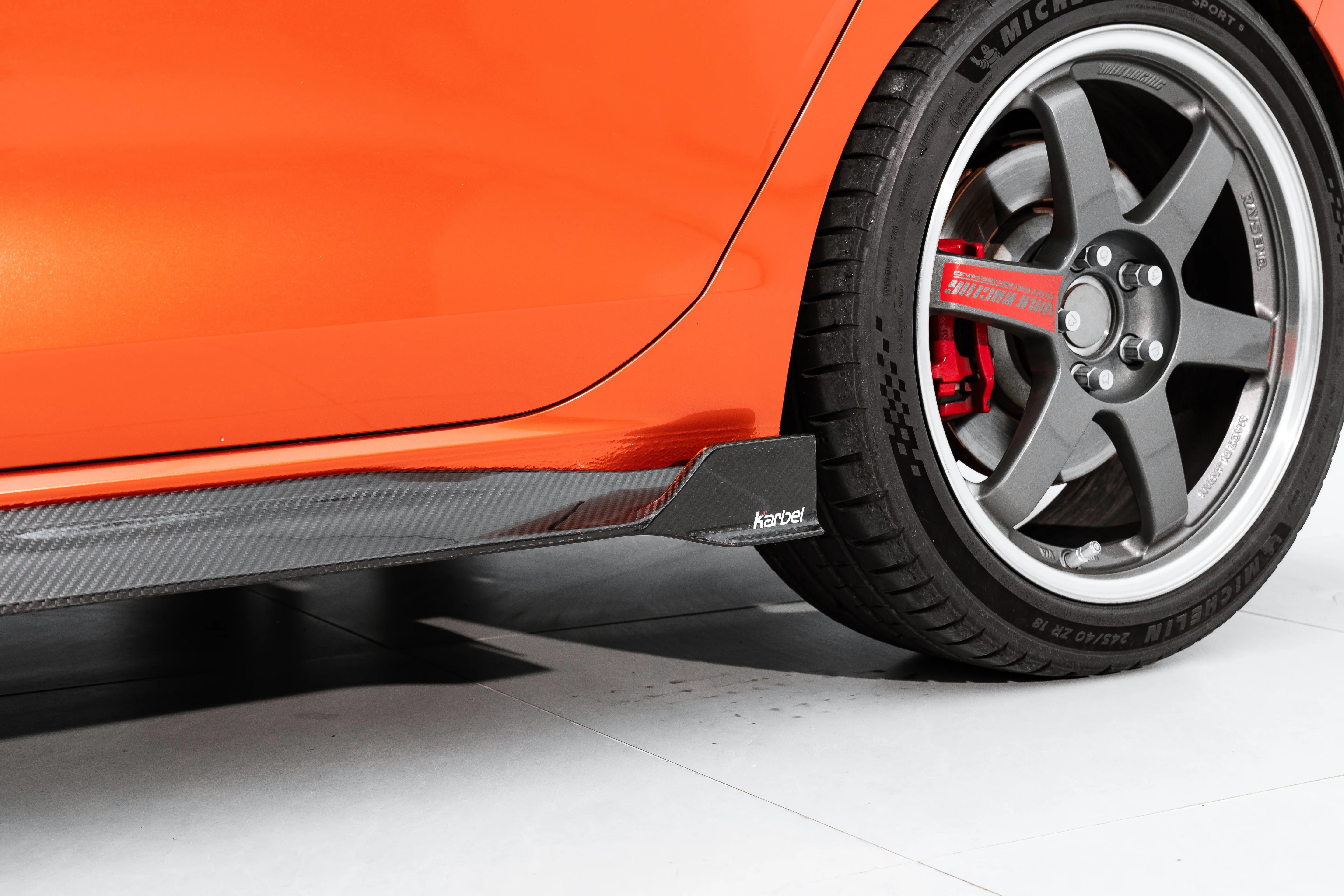 Volkswagen MK8/8.5 Carbon Fiber Side Skirts Karbel Design R/GTI Golf 8