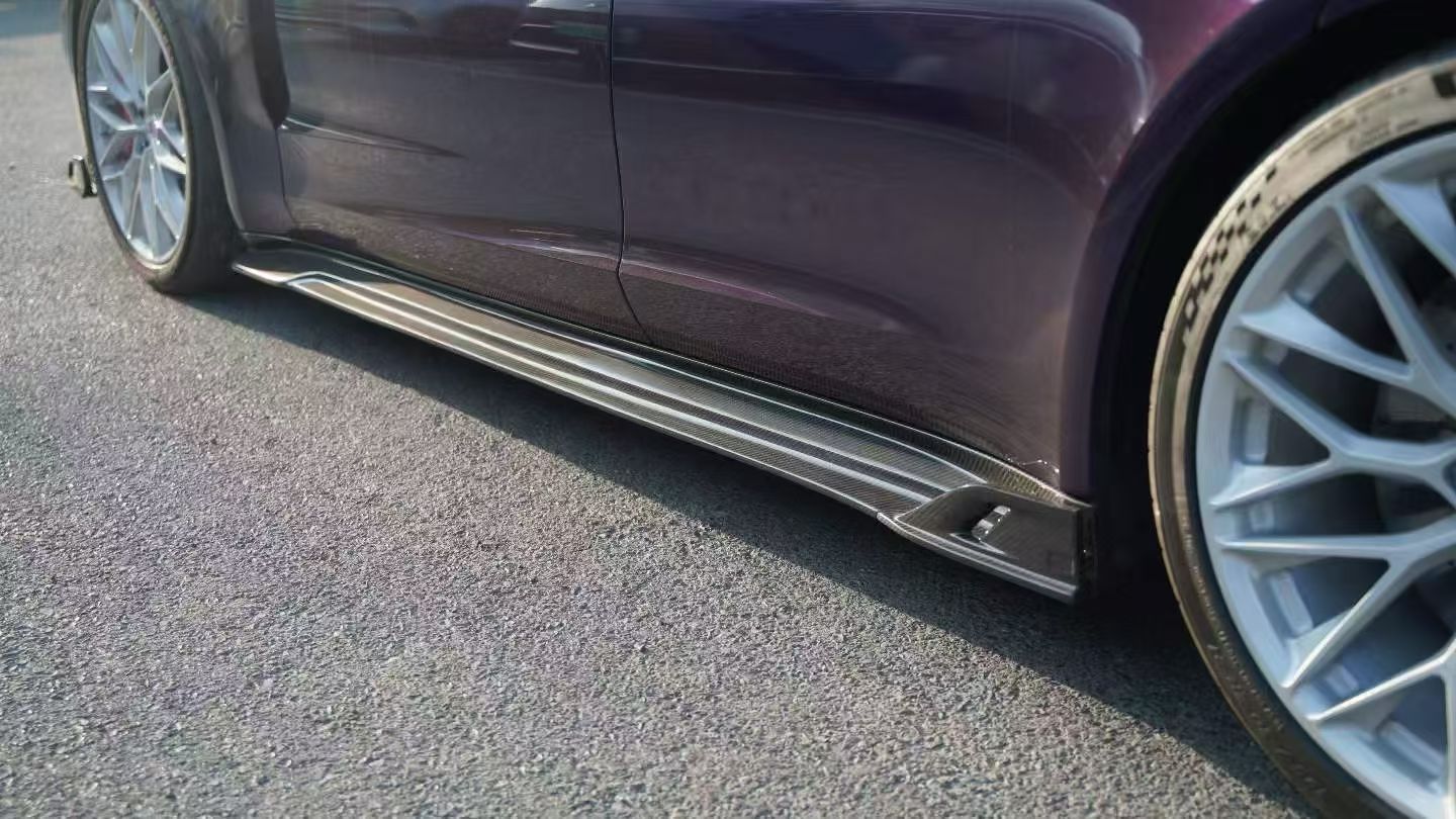 Porsche Panamera 976 Carbon Fiber Side Skirts AE Design 2024-2026
