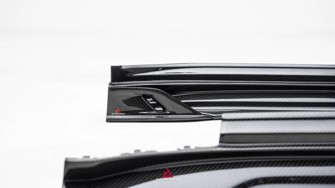 Porsche Panamera 976 Carbon Fiber Side Skirts AE Design 2024-2026