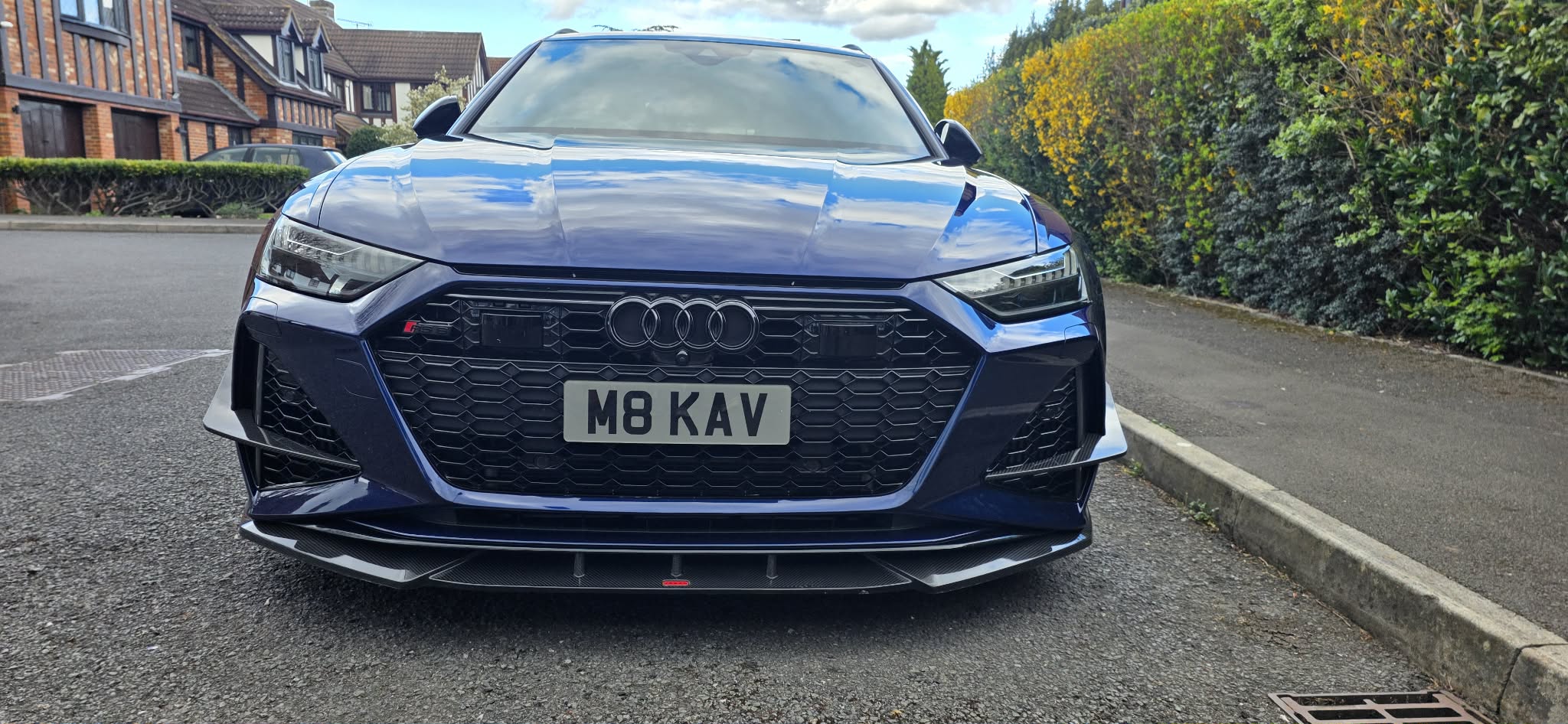 Audi RS6 RS7 C8 Paktechz Design Carbon Fiber Front Canards 2019-2026