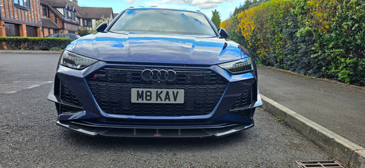 Audi RS6 RS7 C8 Carbon Fiber Front Canards 2019-2026 Paktechz Design