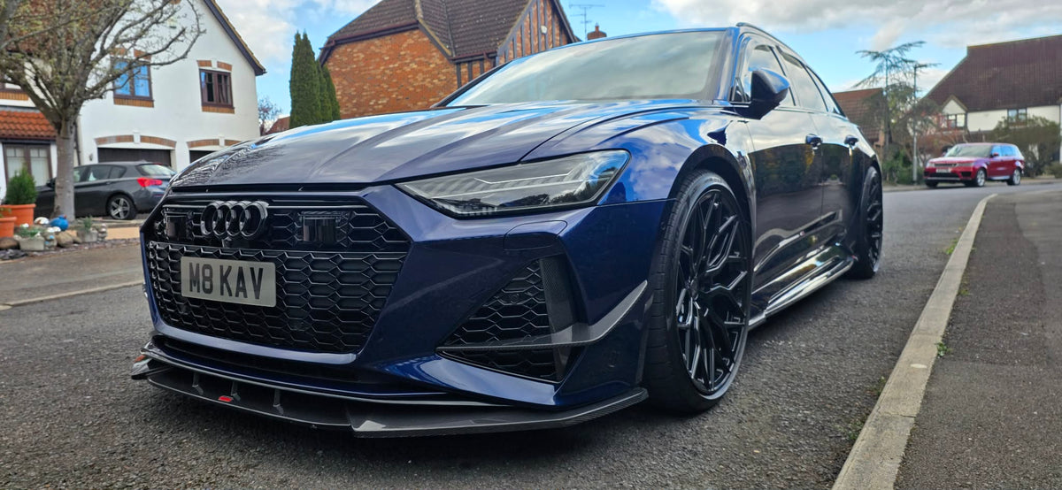 Audi RS6 RS7 C8 Carbon Fiber Front Canards 2019-2026 Paktechz Design