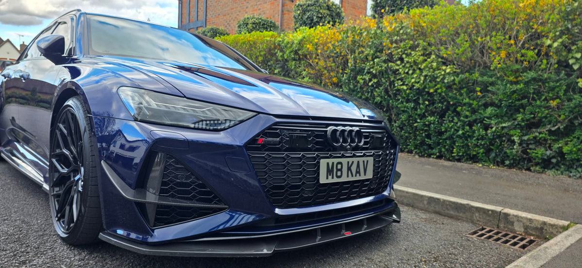 Audi RS6 RS7 C8 Carbon Fiber Front Canards 2019-2026 Paktechz Design
