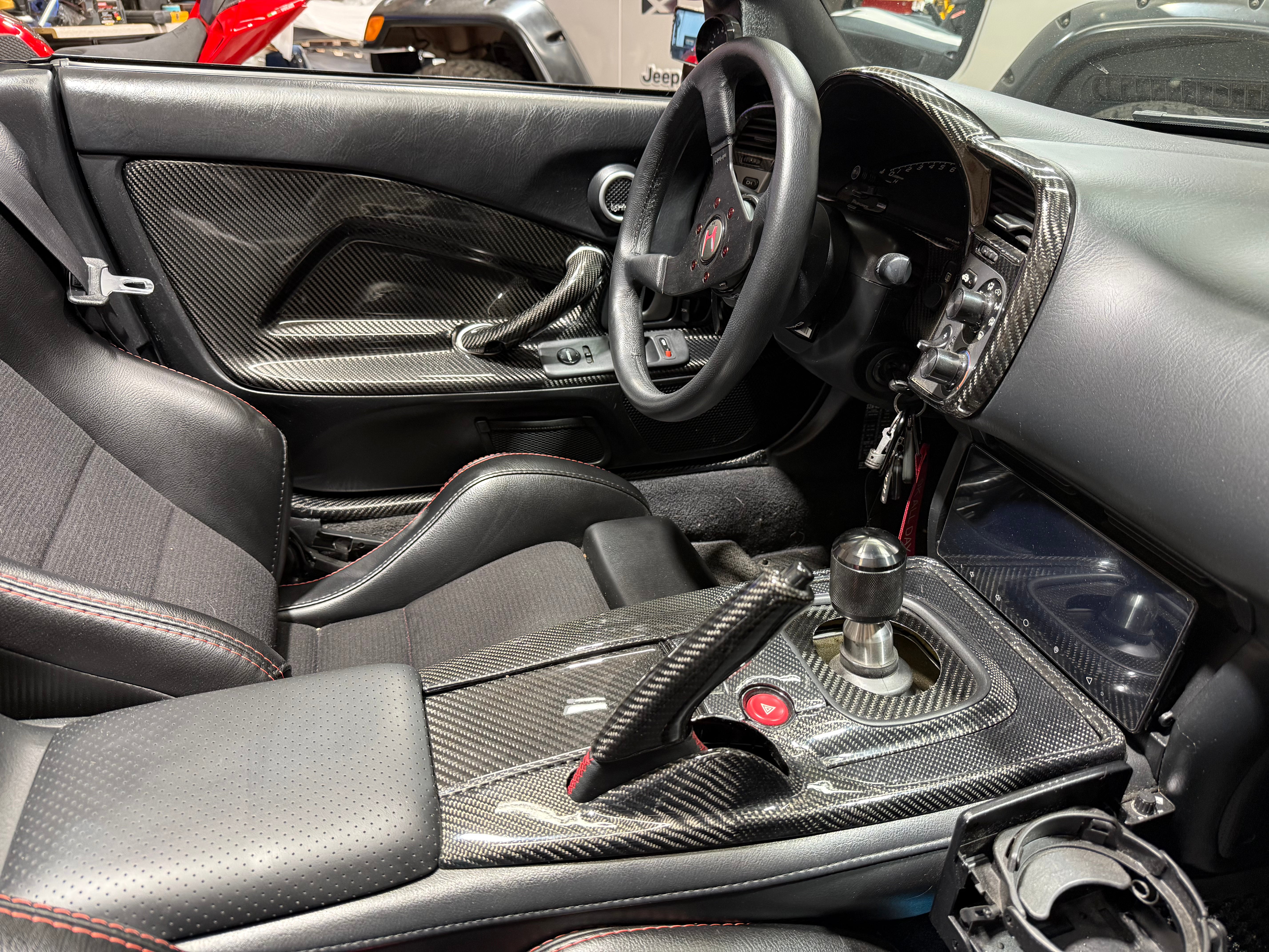 Honda S2000 Carbon Fiber Door Panels/Cards AP1 1999-2003 OEM Replacement LHD/RHD