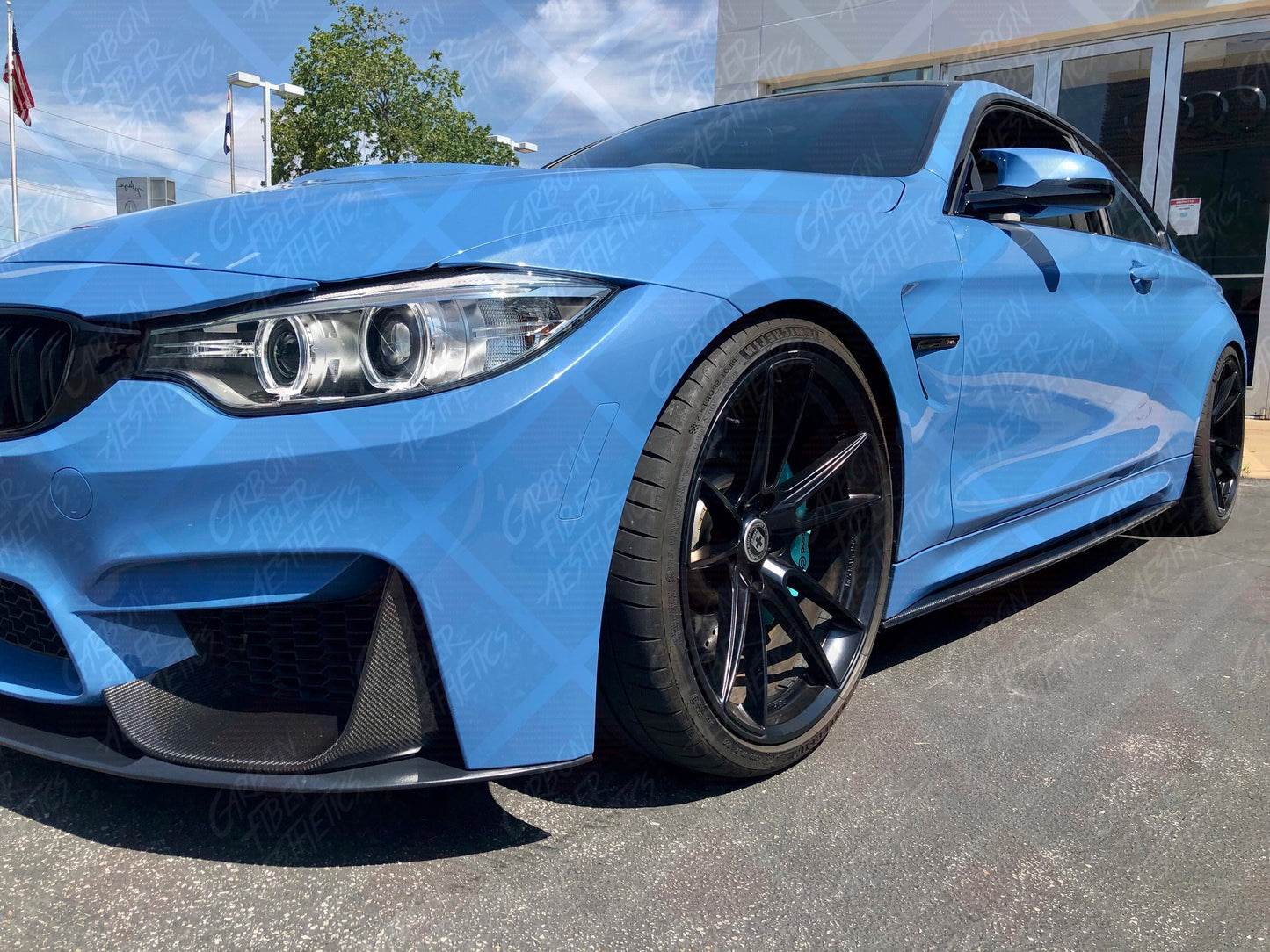 BMW F82 F83 M4 & F80 M3 M Performance Style Carbon Fiber Side Skirts