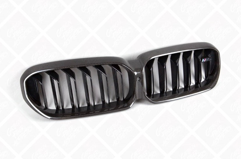 BMW F90 M5 M5C Dry Carbon Fiber Front Grille Facelift