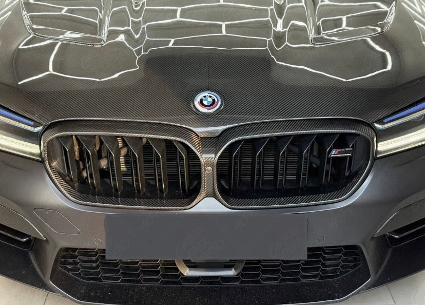 BMW F90 M5 M5C Dry Carbon Fiber Front Grille Facelift