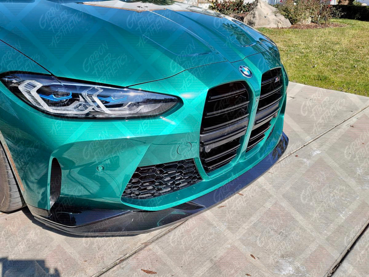 BMW G80 M3 G83 G82 M4 Dry Carbon Fiber R44 MHC Style Front Lip Splitter