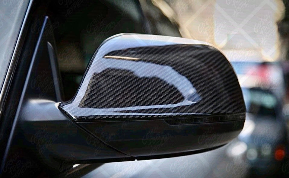 Audi Q5 SQ5 Carbon Fiber Mirror Caps Replacement Style 2008 - 2016