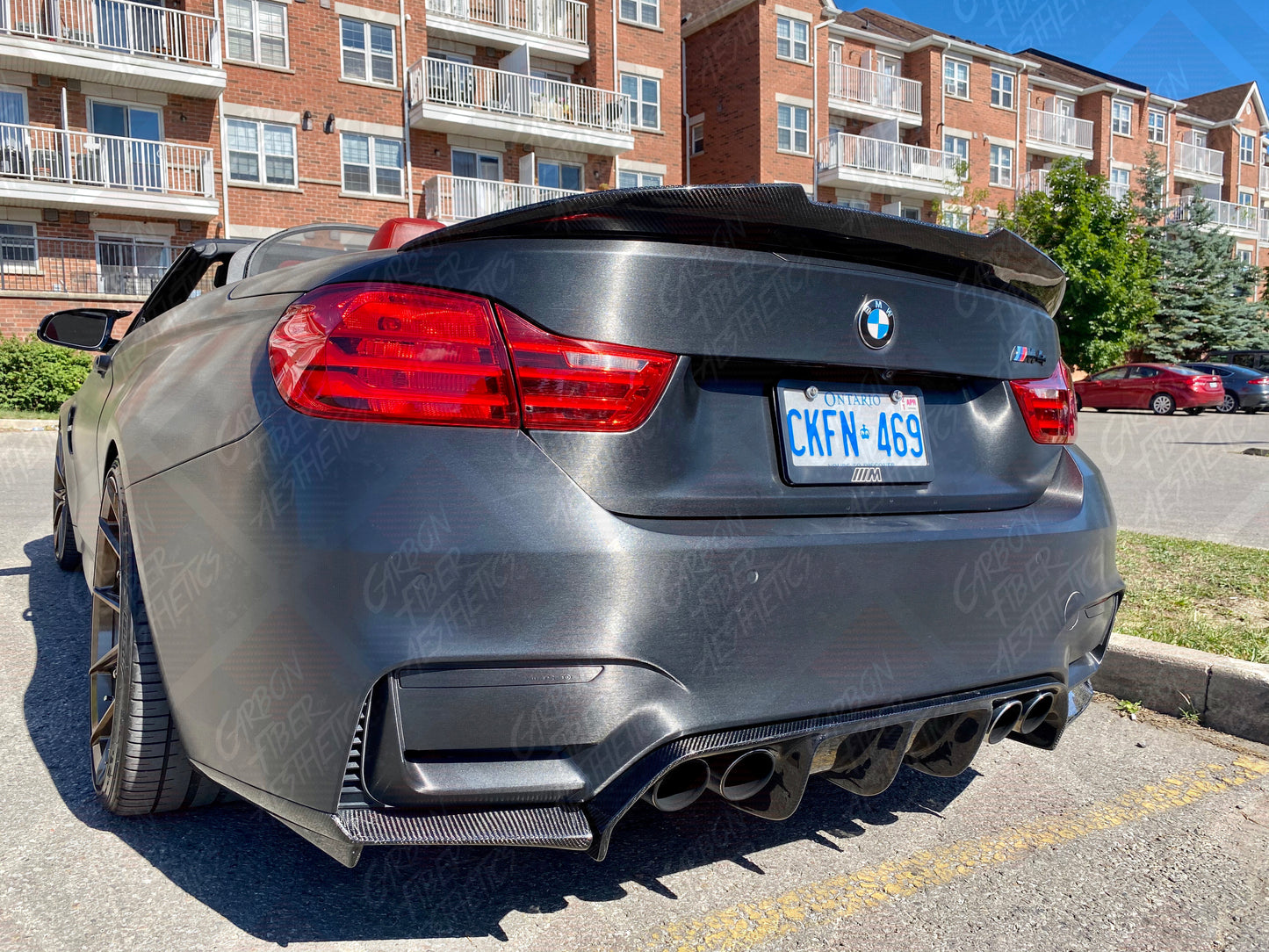 BMW F82 M4 F83 M4 & F80 M3 Vorsteiner Style Carbon Fiber Rear Diffuser