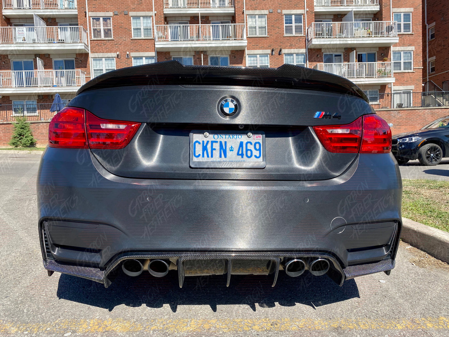 BMW F82 M4 F83 M4 & F80 M3 Vorsteiner Style Carbon Fiber Rear Diffuser