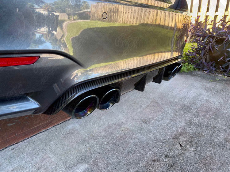 BMW F82 F83 M4 & F80 M3 Dry Carbon Fiber M Performance Style Rear Diffuser