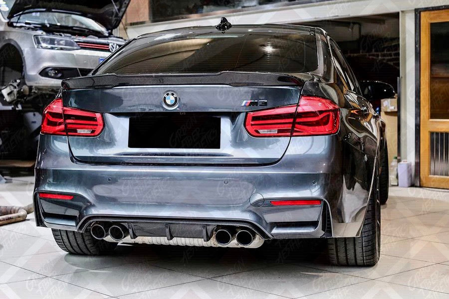 BMW F82 F83 M4 & F80 M3 Dry Carbon Fiber M Performance Style Rear Diffuser