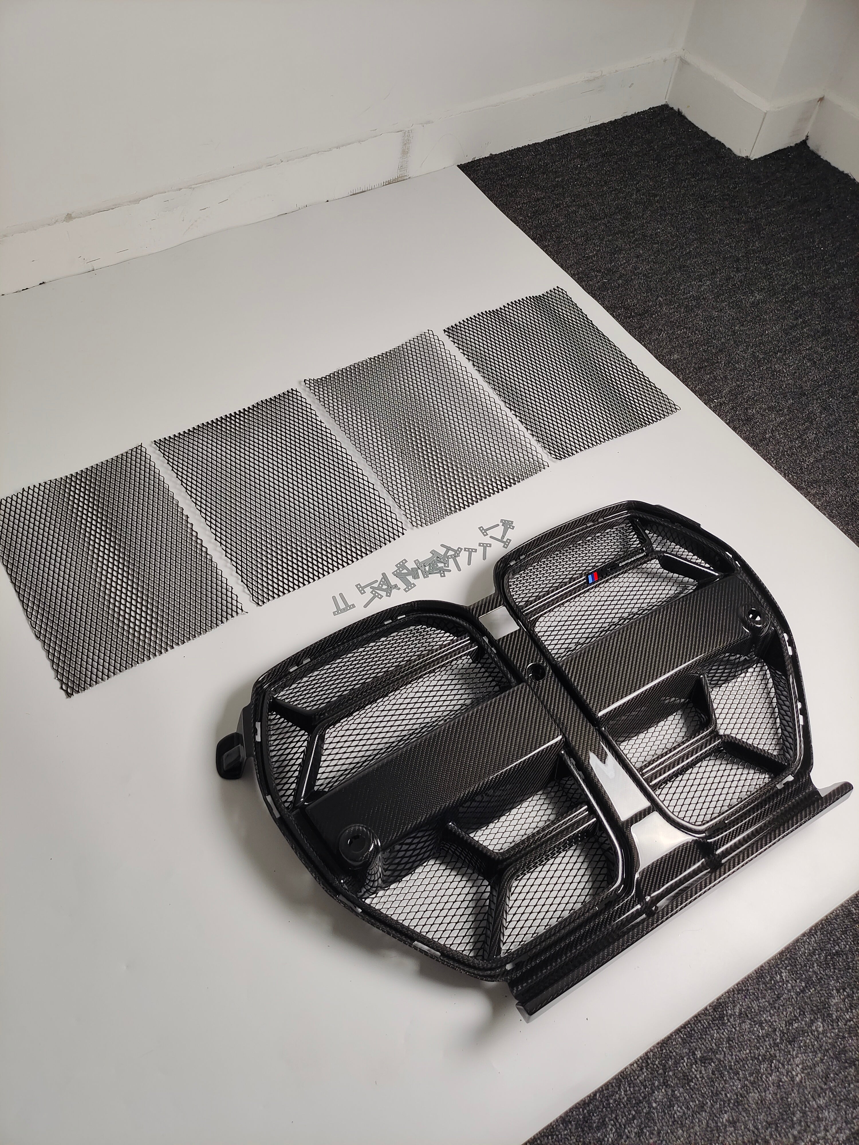 BMW M3 M4 Carbon Fiber CSL Style Front Grille 2021-26 G80 G81 G82 G83