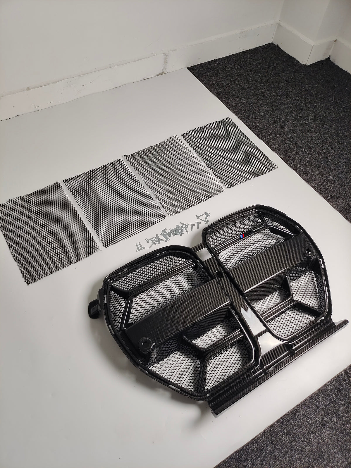 BMW M3 M4 Carbon Fiber CSL Style Front Grille 2021-26 G80 G81 G82 G83