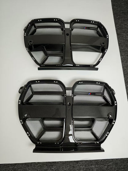 BMW M3 M4 Carbon Fiber CSL Style Front Grille 2021-26 G80 G81 G82 G83