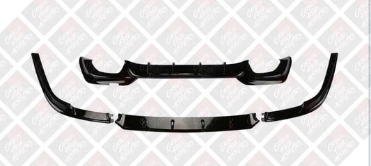 BMW G20 3 Series M340 330 Gloss Black Rear Diffuser Yofer Design