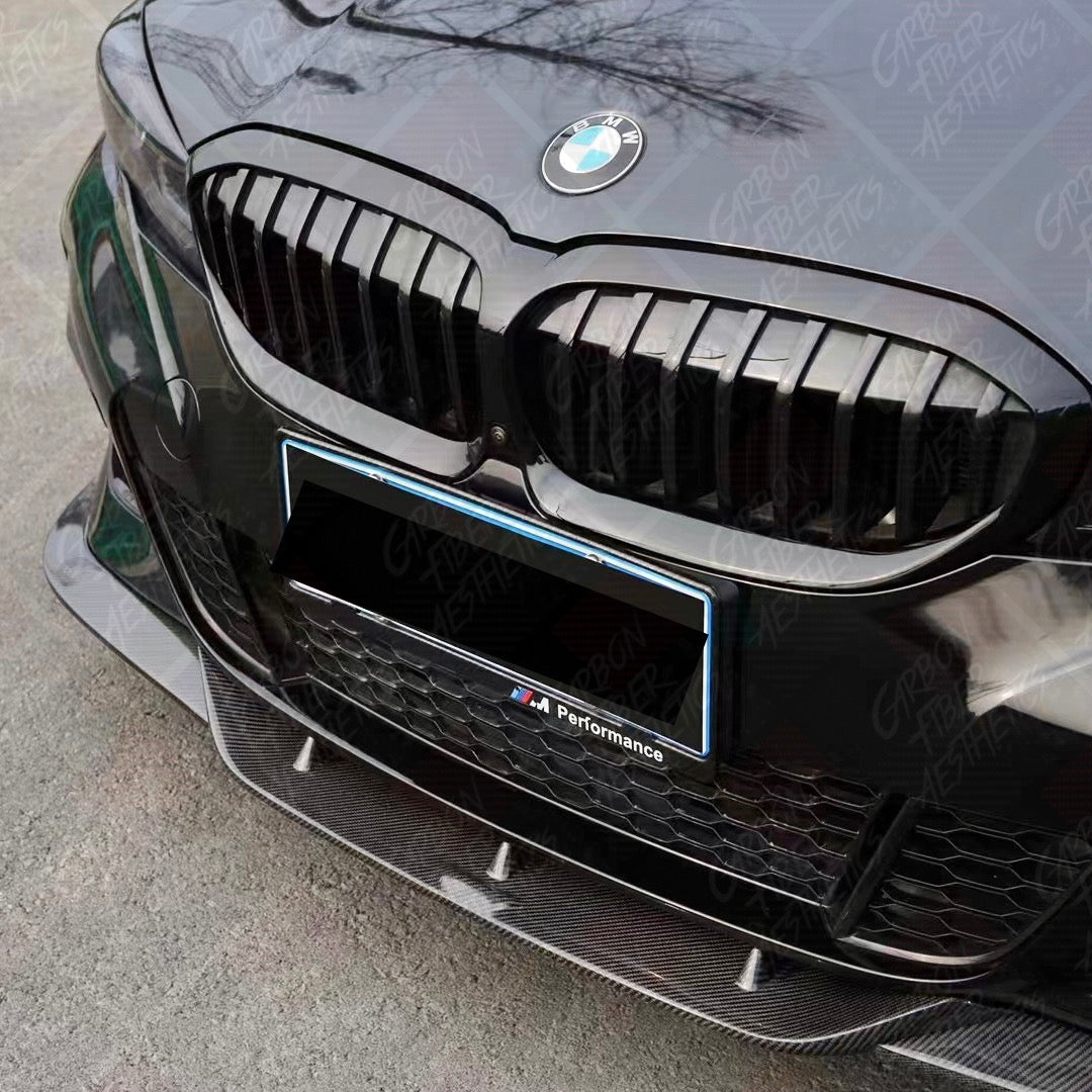 BMW G20 3 Series M340 330 DTM Style Carbon Fiber Front Lip Pre Facelift