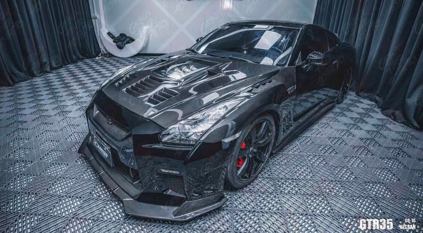 Nissan GTR R35 Carbon Fiber Hood CMST Design 09-15