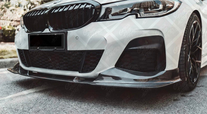 BMW G20 3 Series M340 330 CMST Style Carbon Fiber Front Lip Pre facelift