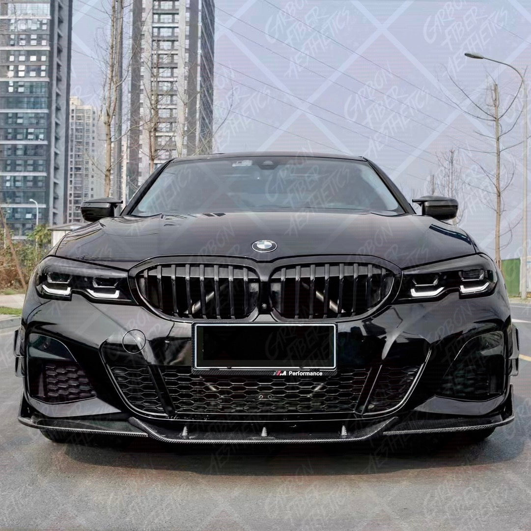 BMW G20 3 Series M340 330 DTM Style Carbon Fiber Front Lip Pre Facelift