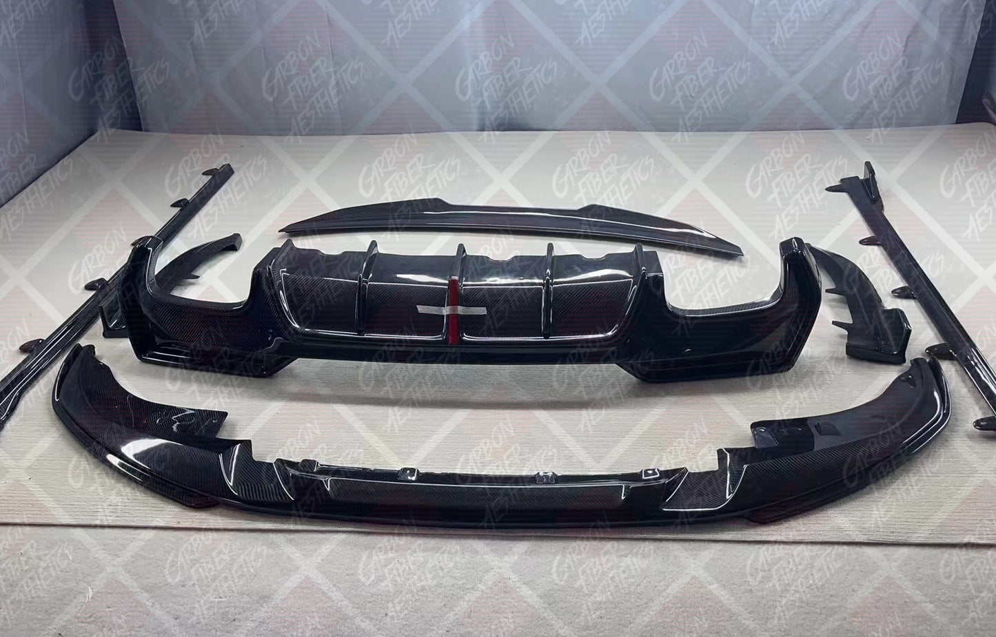 BMW G22 G23 4 Series Carbon Fiber Front Lip 3D Style