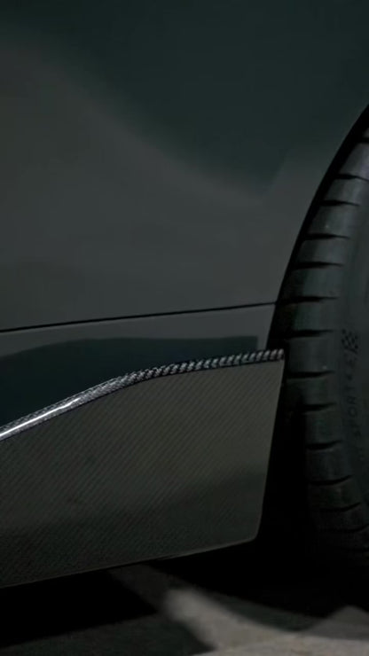 Bas de caisse style M Performance en fibre de carbone sèche pour BMW G83/G82 M4 (à partir de 2021) 