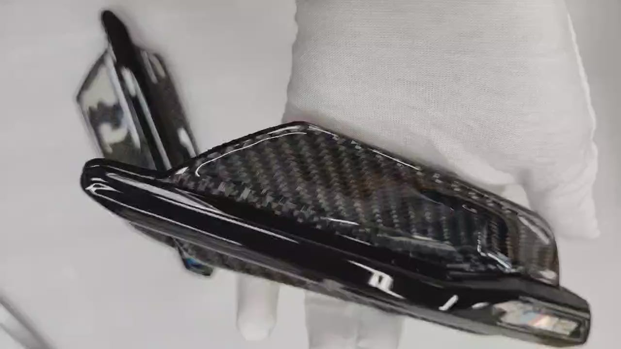 BMW F87 M2 M2C Carbon Fiber Fender Vent Trims Covers 2016-2021