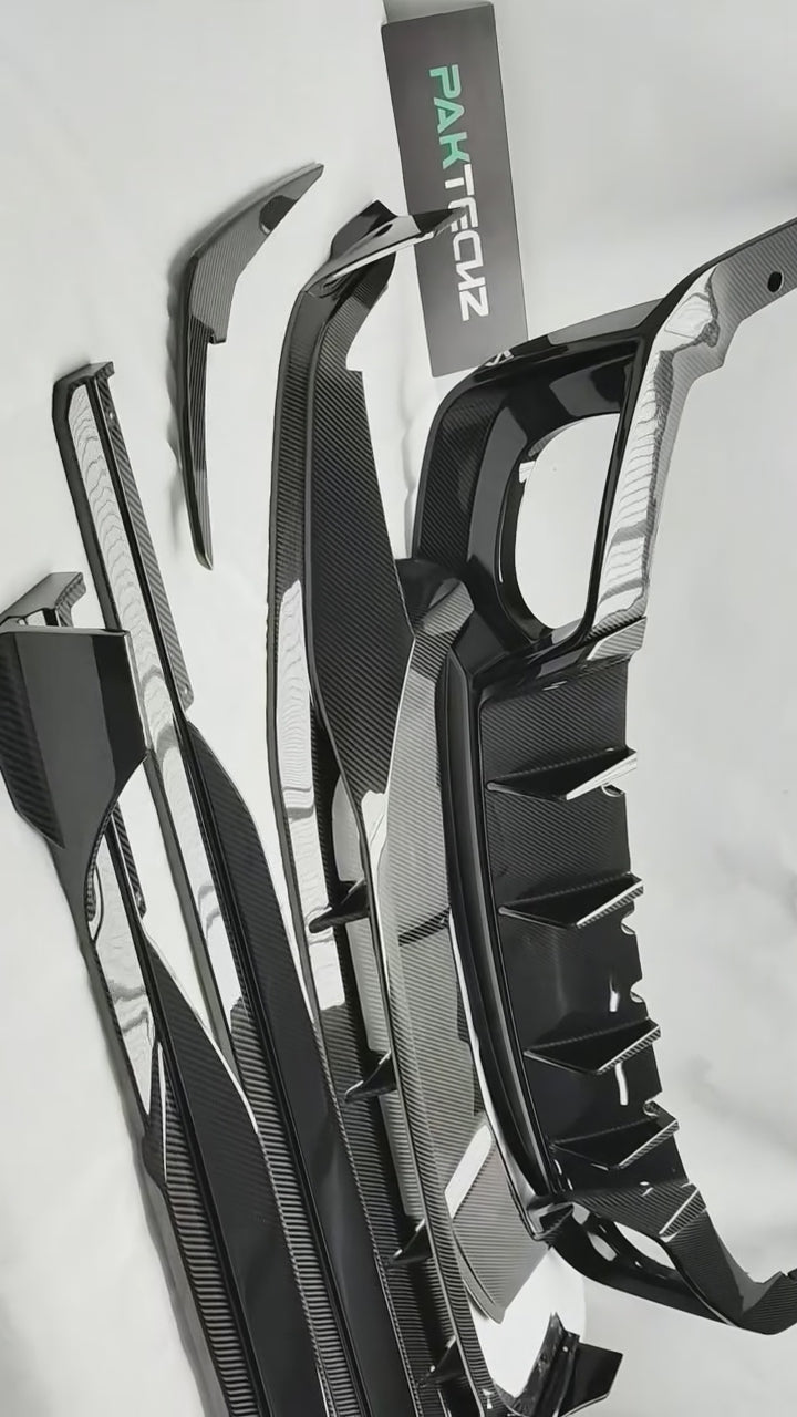 Audi RS6 RS7 C8 Paktechz Design Carbon Fiber Rear Diffuser 2019-2026