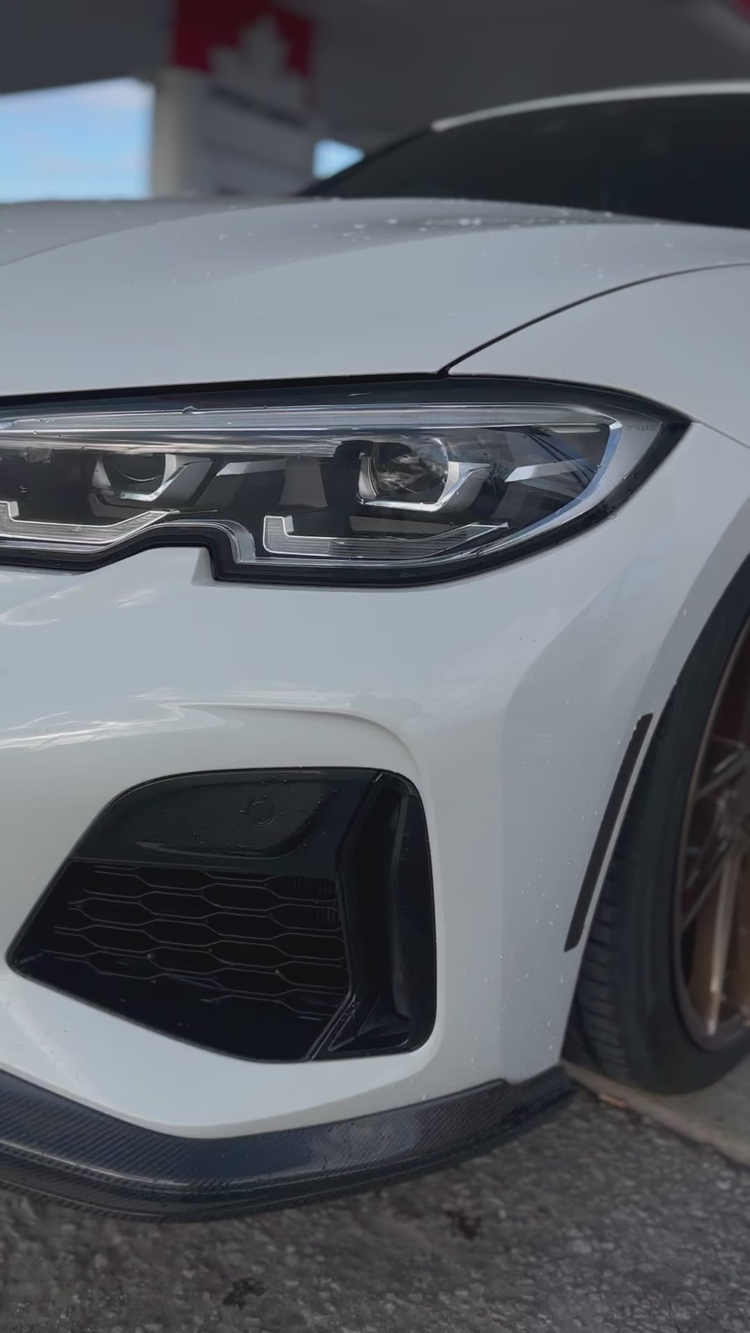 BMW G20 G21 Carbon Fiber Front Lip 3D Style Pre Facelift 19-22 M Sport