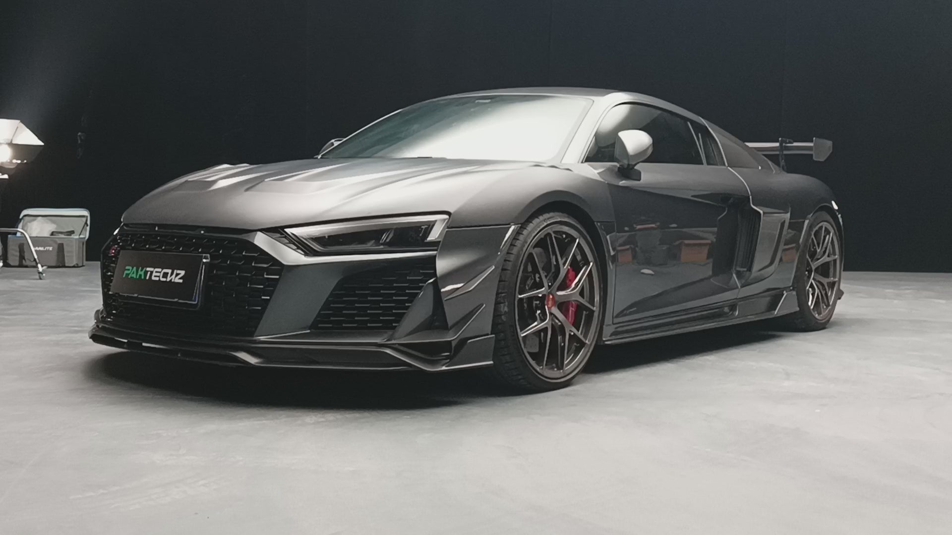 Audi R8 Paktechz Design Carbon Fiber Front Lip 2019-2024