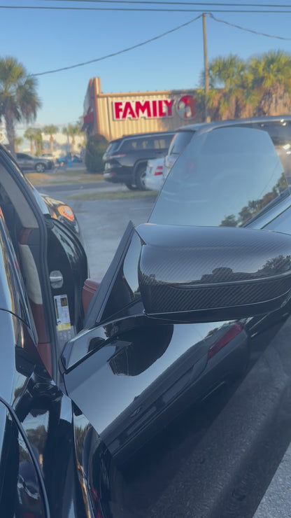 BMW M8 Dry Carbon Fiber Mirror Caps 2019-2025 F91 F92 F93 LHD/RHD