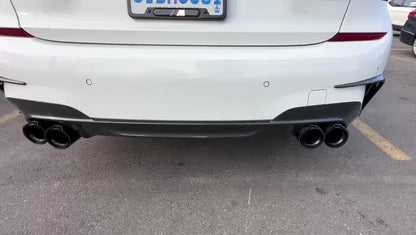 BMW G42 M240i G20 M340i G22 M440i Carbon Fiber Exhaust Tips Quad Tips 2019-2024 Pre Facelift and Facelift