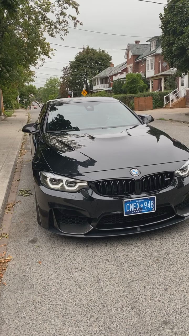 Lèvre avant style M Performance pour BMW F80 M3 F83/F82 M4 en fibre de carbone sèche 