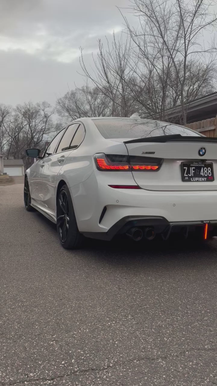 BMW G20 G21 Carbon Fiber Rear Diffuser Karbel Design 19-22 M Sport