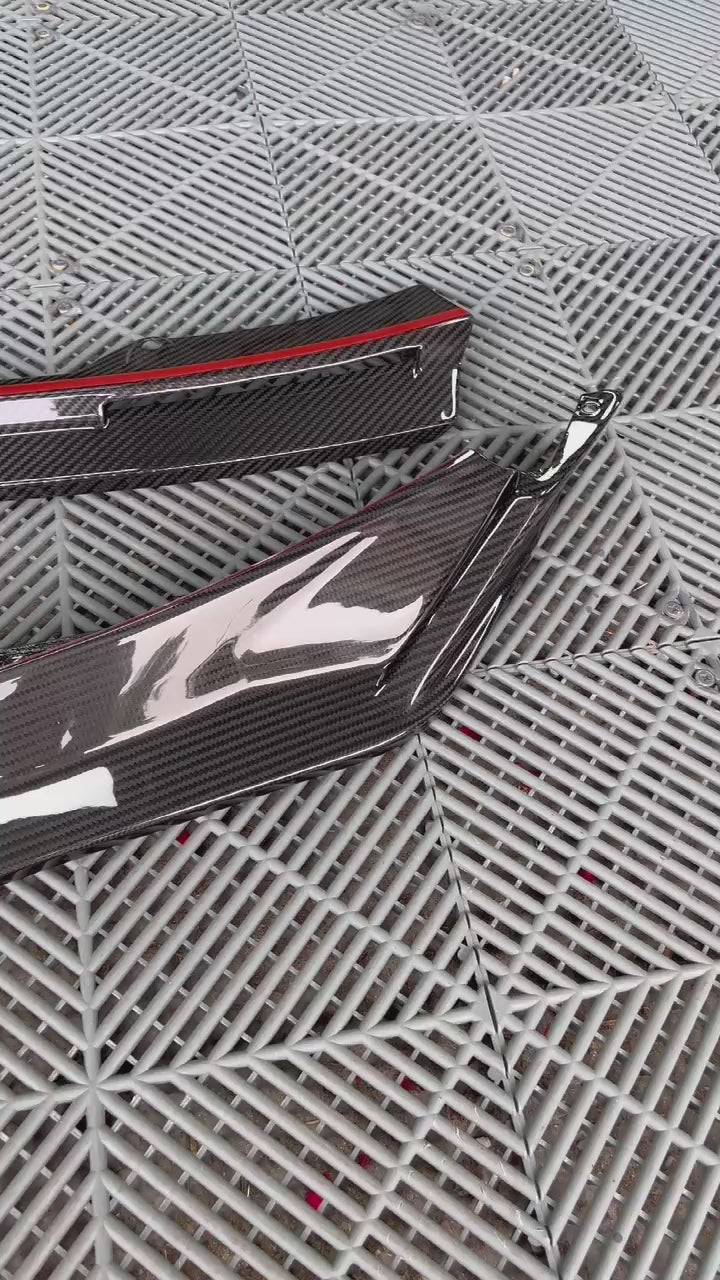 BMW M3 M4 Carbon Fiber V Style Front Lip 2021-2026 G80 G81 G82 G83