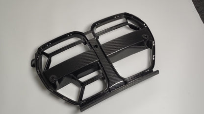 BMW M3 M4 Carbon Fiber CSL Style Front Grille 2021-26 G80 G81 G82 G83