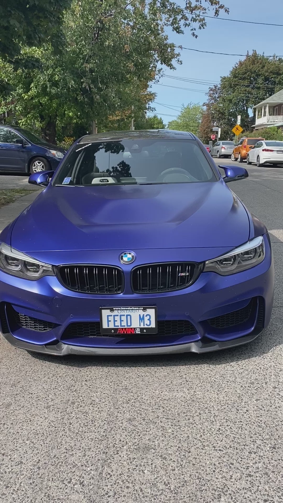 BMW M3 M4 Carbon Fiber Front Lip F80 F82 F83 CS Style 2014-2020