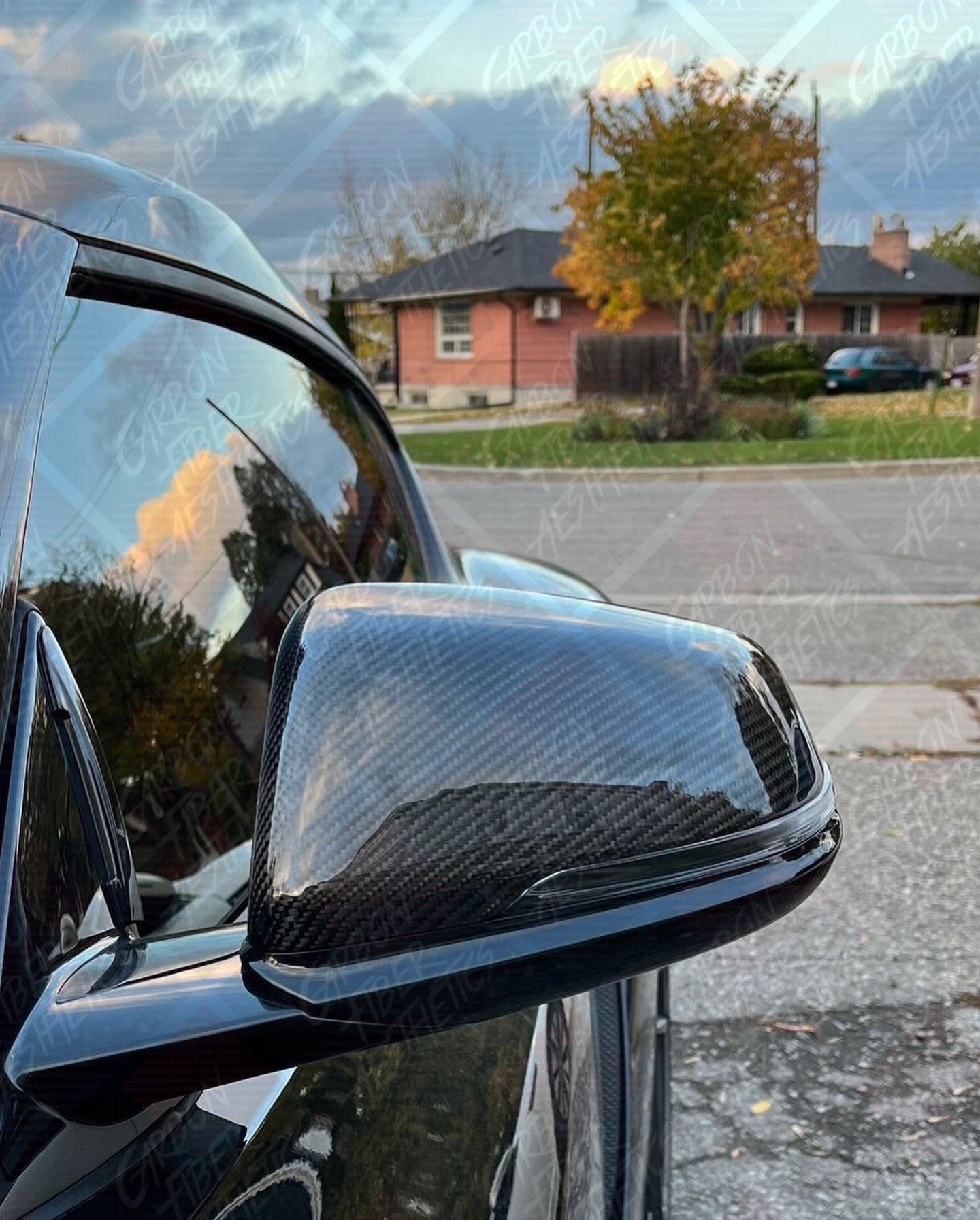 Toyota Supra A90 A91 MK5 Carbon Fiber Mirror Caps OEM Style